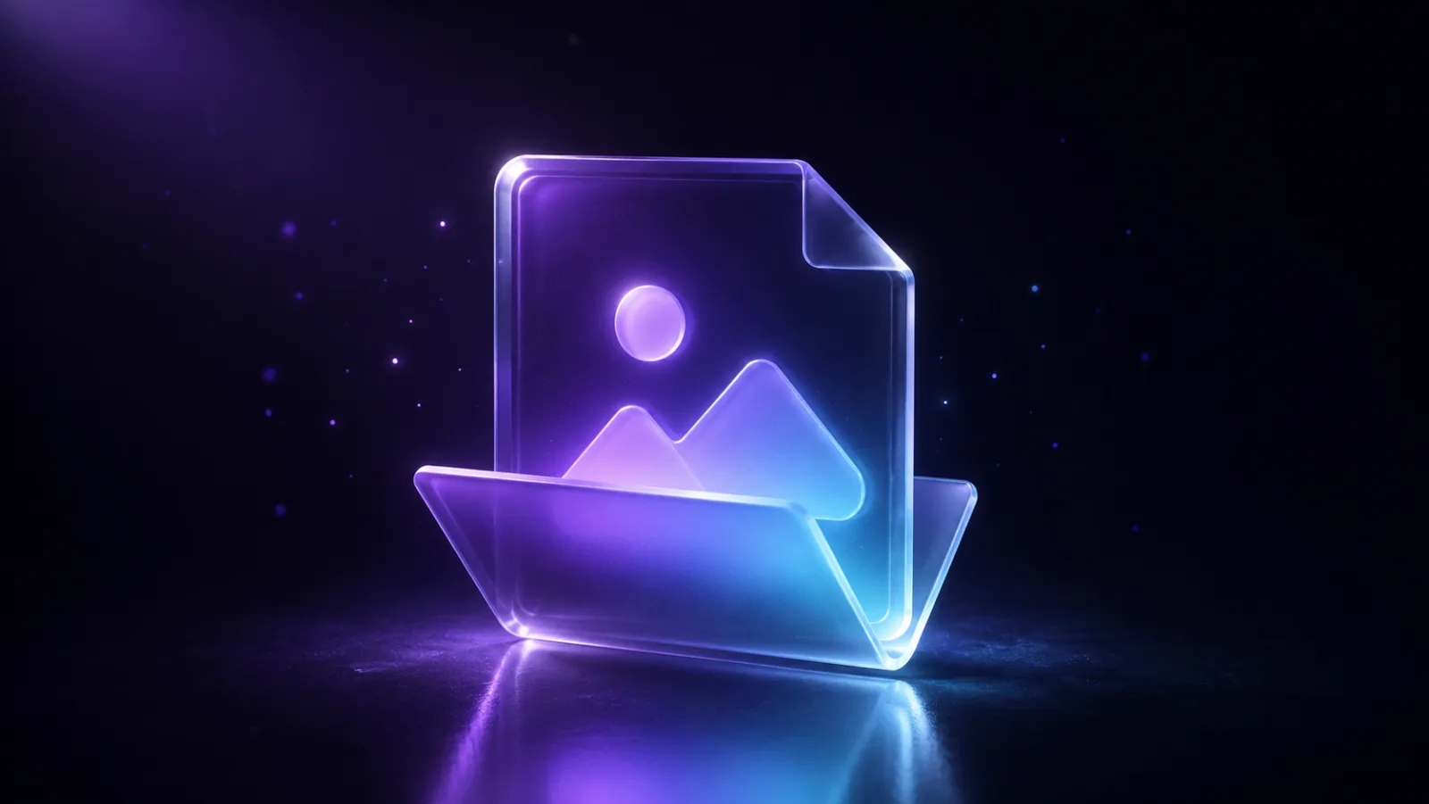 A glowing .AVIF file opening in HawkView's dark image gallery