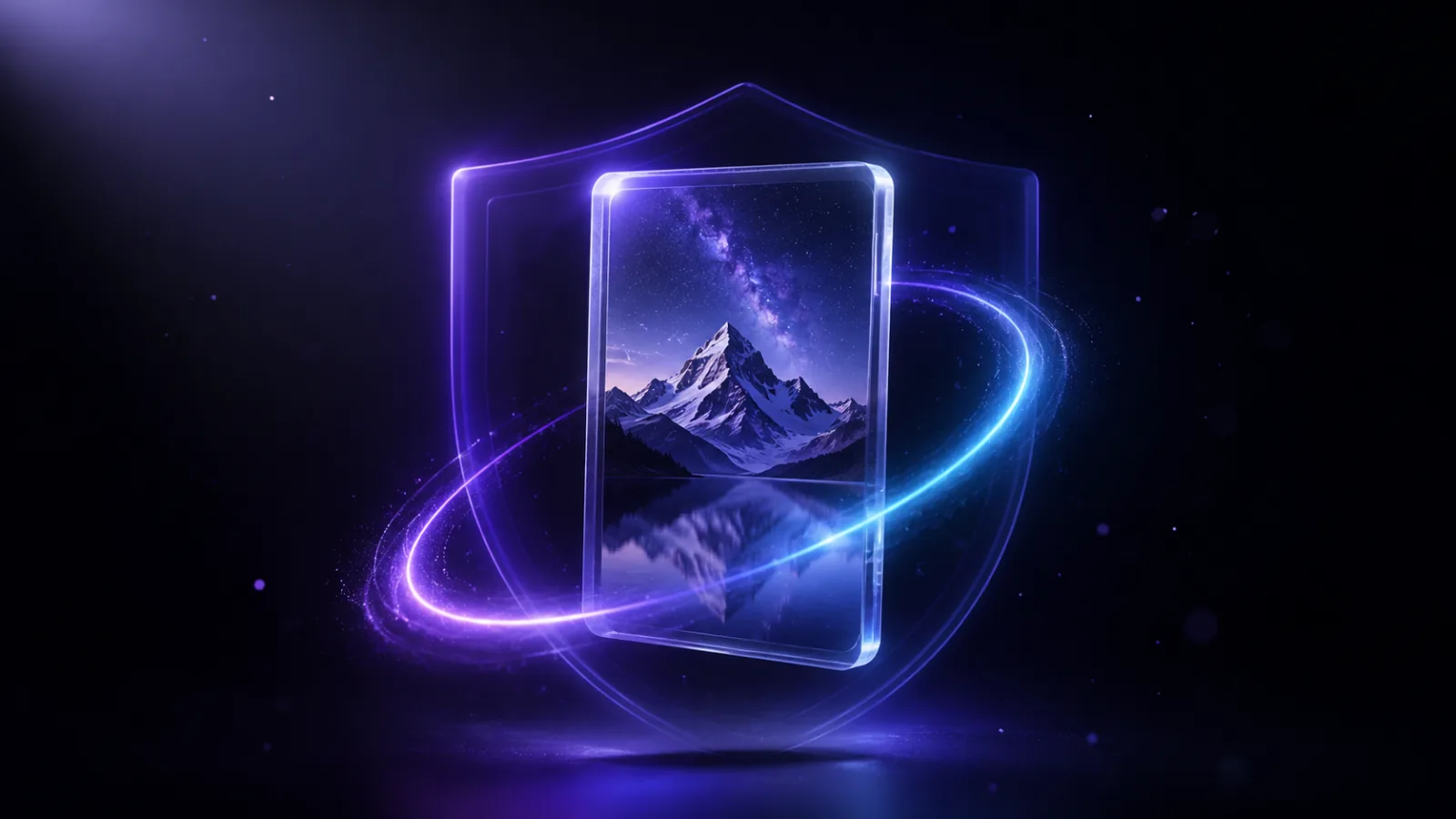 A photo rotating 90 degrees with a shield meaning no quality loss